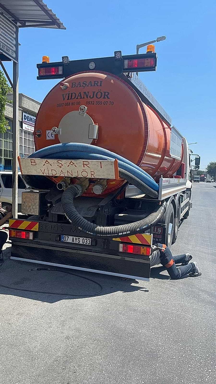 Başarı Vidanjör temiz su tankeri ve arazöz Manavgat
